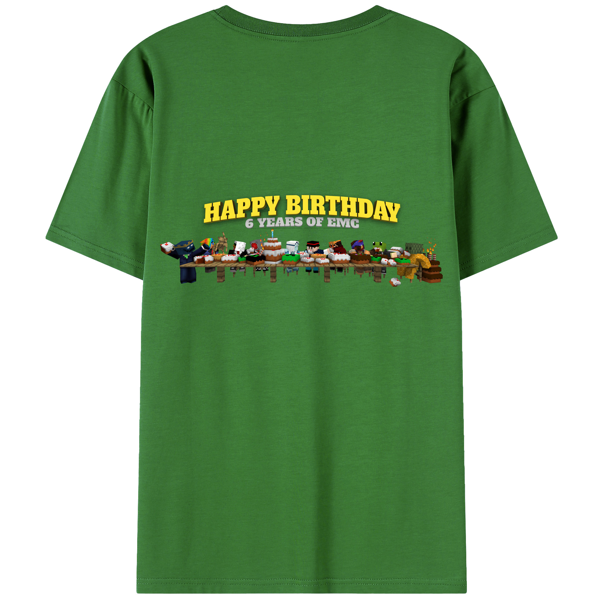 （画像用） マインクラフト ブロックの世界 Minecraft MC Block world レディース半袖Tシャツ(バックプリント)